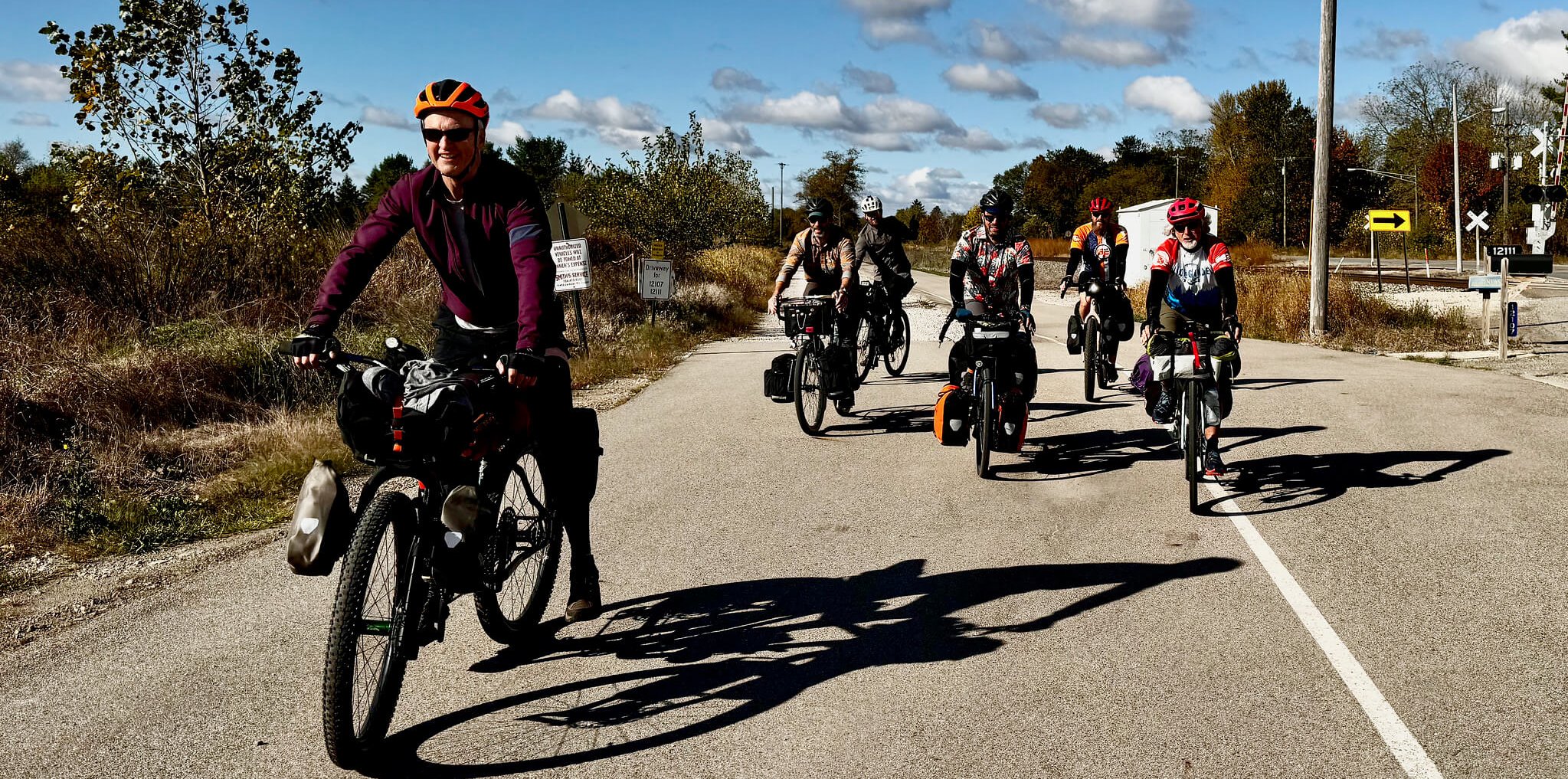 A great day of Bike packing with the League of Michigan Bicyclists